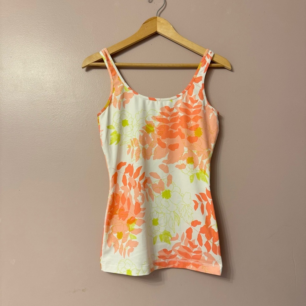 lululemon athletica Floral Tank Top - Orange and Yellow